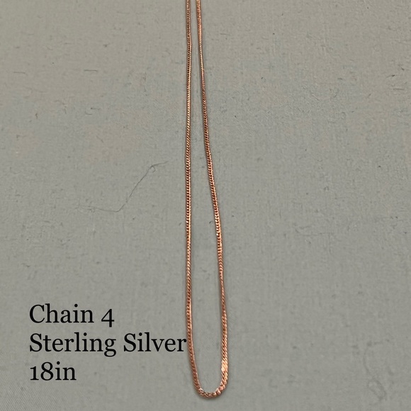 18 in Sterling Silver Chain - Picture 1 of 3